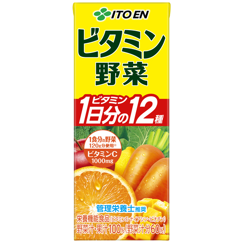 スマートオフィス】※ビタミン野菜 紙パック 200mL 24本 伊藤園