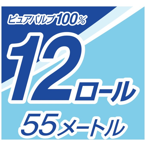 エリエール トイレットペーパー W 12R×6P  【大王製紙】 大王製紙 エリエール イーナトイレット ダブル 50m×12R入 | ヤマダウェブコム
