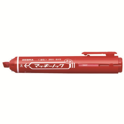 スマートオフィス】マッキーノック太字 赤 P-YYSB6-R ゼブラ
