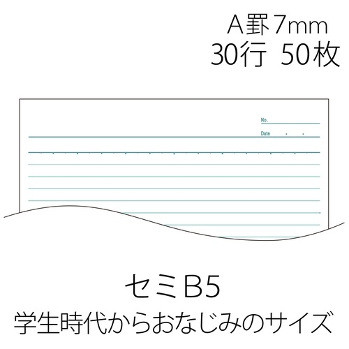 スマートオフィス】ノートブック NO-005AS B5 A罫 10冊 プラス