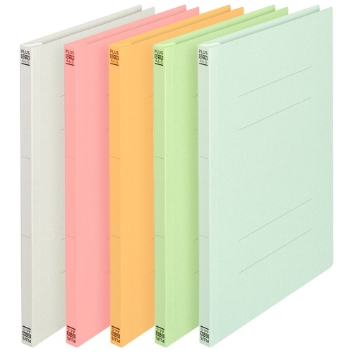 (業務用100セット) フラットファイル/紙バインダー 〔A4/2穴 10冊入り〕 背表紙強化タイプ D128J-PK 桃 業務用5セット) プラス フラットファイル⁄紙バインダー 〔A4⁄2穴 100冊〕