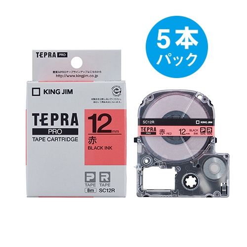 キングジム(KING JIM) PROテープエコパック 6mm 黄 5個入 SC6Y-5P〔代引不可〕 キングジム KING JIM SS18K-5P PROテープエコパック白ラベル 5個入り