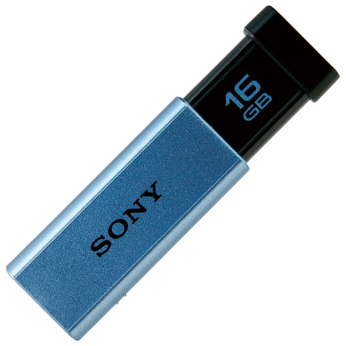 スマートオフィス】USBメモリー高速 16GB USM16GT L ブルー ソニー SONY USM16GT 4個セット
