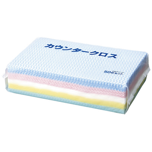 オンラインストア直営 カウンタークロスE薄手ハーフ100枚X24P ブルー