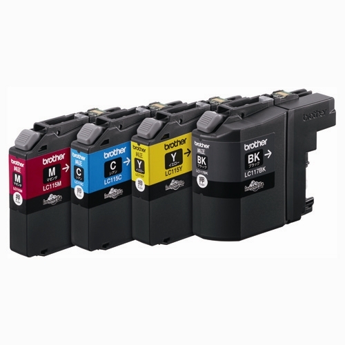 スマートオフィス】インクカートリッジ LC117/115-4PK 4本P ブラザー