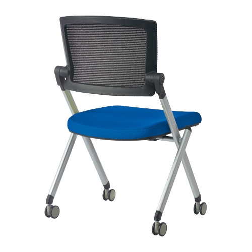 スマートオフィス】会議イス GK-90SM BL ブルー 肘無 ジョインテックス