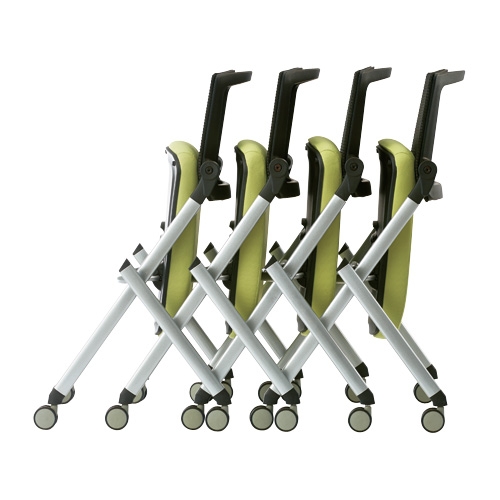 スマートオフィス】会議イス GK-90SM BL ブルー 肘無 ジョインテックス