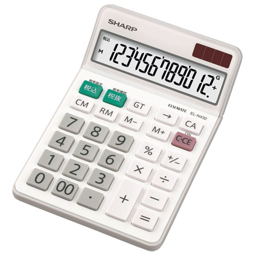 スマートオフィス】電卓 12桁 EL-N432X シャープ スマートオフィス】電卓 12桁 EL-N432X シャープ