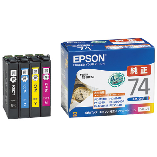 スマートオフィス】△インクカートリッジ IC4CL74 4色パック ＥＰＳＯＮ