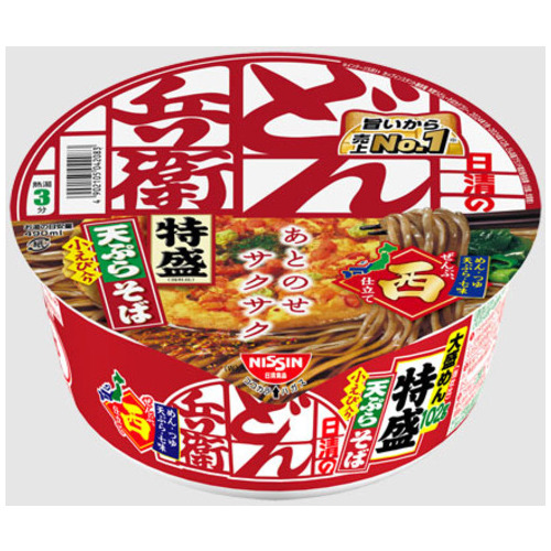 スマートオフィス】※どん兵衛特盛 天ぷらそば【西】 12食入 日清食品
