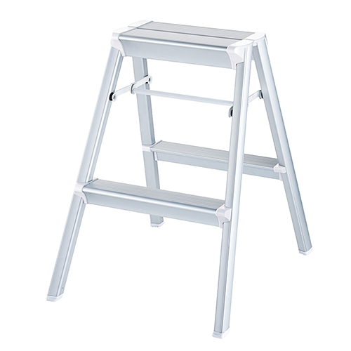 3個セット・送料無料 長谷川工業 踏台 SK2.0-06S 2段 シルバー