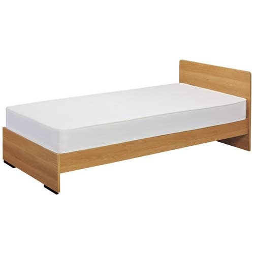 スマートオフィス】木製ベッド 374V-85-SW 108165 ナチュラル 友澤木工