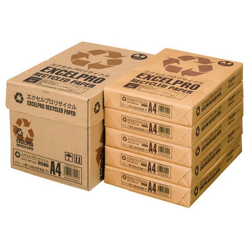 スマートオフィス】エクセルプロリサイクル A4 ATR101 2500枚 エイピーピー