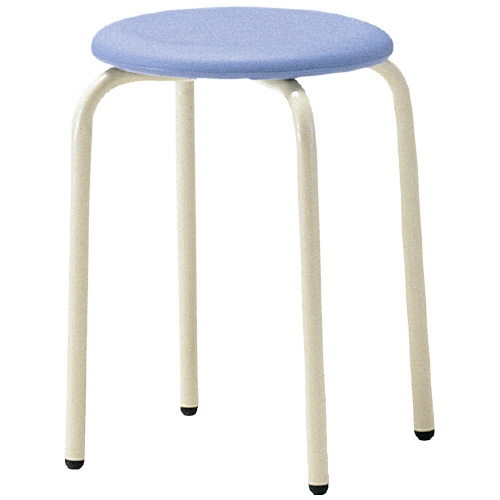 スマートオフィス】丸イス RS-42P BL-6P ブルー SH420 6台 ホウトク