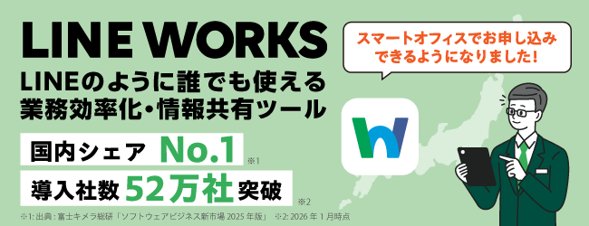 LINE WORKSのバナー