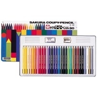 スマートオフィス】クーピーペンシル FY24 24色 缶入 サクラクレパス