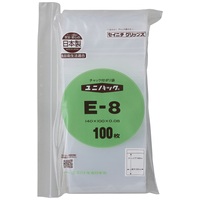 スマートオフィス】チャックポリ袋 140*100 100枚 E-8 生産日本社