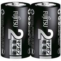 スマートオフィス】マンガン乾電池 ネオ黒 単1形 2個 R20PNB