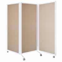 スマートオフィス】MJパネル3連スクリーン MJ-66 木目 Main