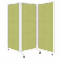 スマートオフィス】MJパネル3連スクリーン MJ-66 Yグリーン Main