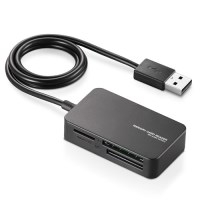 スマートオフィス】カードリーダー SD/MS/CF対応 MR-A39NBK エレコム