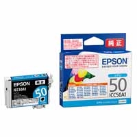 スマートオフィス】IJカートリッジ ICC50A1 シアン3個 EPSON