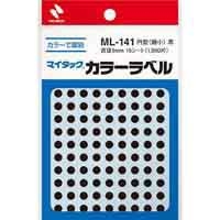 スマートオフィス】マイタック カラーラベル ML-141 黒 5mm ニチバン