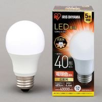 スマートオフィス】LED電球40W E26 広配光 昼白色 4個セット アイリス 