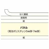 スマートオフィス】ハレパネ5mm厚AA1－5 10枚 プラチナ万年筆