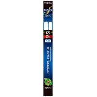 スマートオフィス】蛍光灯20W直管FL20SSENC/18LL-2PN昼白色2本 東芝