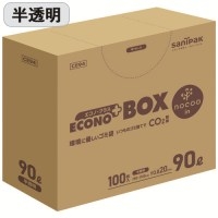 スマートオフィス】nocooエコノプラスBOX半透明特大 50枚 CE09 日本
