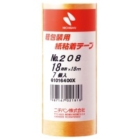 紙粘着テープ210  (24㎜×18ｍ)  50個入 ２箱 楽天市場】紙粘着テープ18mm H210-18 HY1825-01 楽譜製本に便利