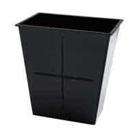 )ダストボックス/ゴミ箱 角型 13L ブラック E-CON エコン ×10セット E-CON エコン ダストボックス 角型 #13 ブラック 1個（直送品） - アスクル