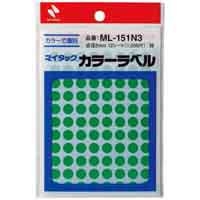 スマートオフィス】マイタック カラーラベル ML-161 緑 16mm ニチバン