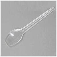 スマートオフィス】ミニクリアースプーン 100本 ストリックスデザイン