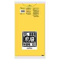 スマートオフィス】ポリゴミ袋 N-93 透明 90L 10枚 日本サニパック