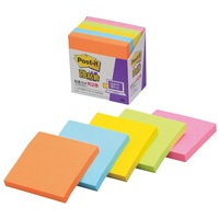 スマートオフィス】Post-it 654-5SSAN 強粘着 75mm*75mm 蛍光