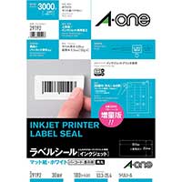 スマートオフィス】マルチプリンタラベル３０面 ３１２６０ エーワン