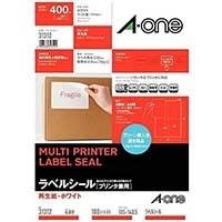 スマートオフィス】レーザーラベル 28370 A4/18面 100枚 エーワン