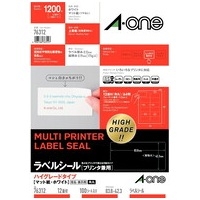 スマートオフィス】レーザーラベル 28362 A4/12面 100枚 エーワン