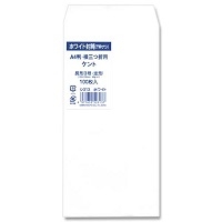 スマートオフィス】ケント封筒 長3(80)枠なし シ313 100枚 菅公工業