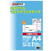 スマートオフィス】OAマルチラベルC 12面100枚 A237J スマートバリュー