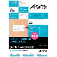 スマートオフィス】IJラベル 28907 A4/全面 20枚 エーワン
