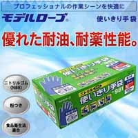 スマートオフィス】ニトリル手袋粉つきNo981 ブルー L 12箱 エステー