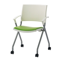 スマートオフィス】会議イス FJC-K6L NV ネイビー 肘無 ジョインテックス