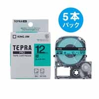 キングジム テプラPROテープ 青に黒文字 12mm 5本 スマートオフィス】テプラPROテープ 青に黒文字 12mm 5本 キングジム