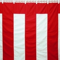 スマートオフィス】紅白幕 4間物 180×720cm 八光舎