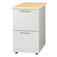 ☆キャビネット スマートオフィス】キャビネット2段RJ-046SC-A2 ホワイト プラス