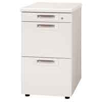 スマートオフィス】キャビネット2段RJ-046SC-A2 ホワイト プラス