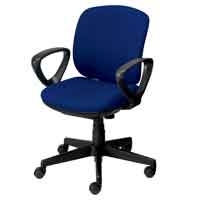 スマートオフィス】事務イス BIT-BX45-L0-F BL 肘無 アイリスチトセ